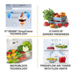 Whirlpool Neofresh Inverter 258 GD PRM Crystal Black Refrigerator - Image 6
