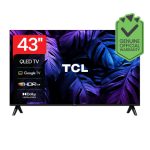 TCL Bezel less 43″ 43P7K QLED 4K SMART Dolby Atmos DTS Voice Control WIFI Google TV