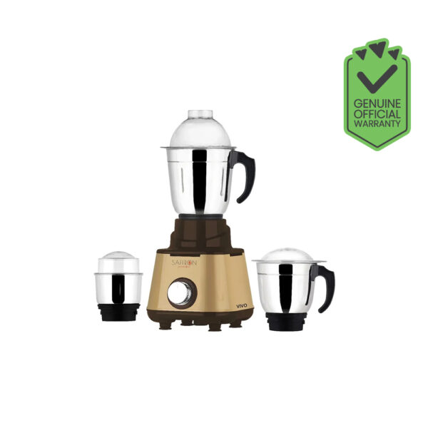 Saffron Vivo (3 Jar) Golden Mixer Grinder