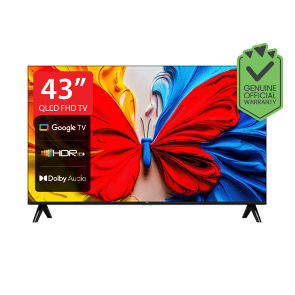 TCL Bezel less 43″ 43S5K QLED FHD SMART Dolby WIFI Google TV