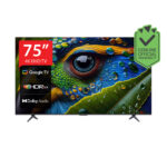 TCL Bezel less 75″ 75P8K QLED 4K SMART Dolby Atmos DTS Voice Control WIFI Google TV