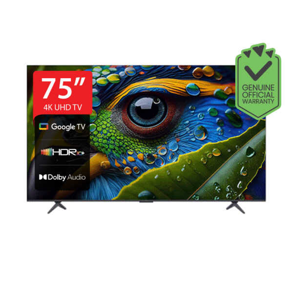 TCL Bezel less 75″ 75P8K QLED 4K SMART Dolby Atmos DTS Voice Control WIFI Google TV