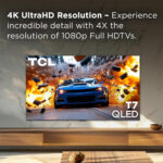 TCL Bezel less 75″ 75P8K QLED 4K SMART Dolby Atmos DTS Voice Control WIFI Google TV - Image 2