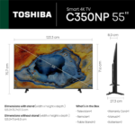 Toshiba 55″ 55C350NP UHD 4K Google TV - Image 7