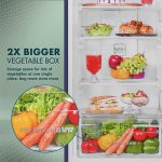 Conion BEK-195TMGB (Red) Refrigerator - Image 4