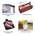Conion BEK-195TMGB (Red) Refrigerator - Image 5