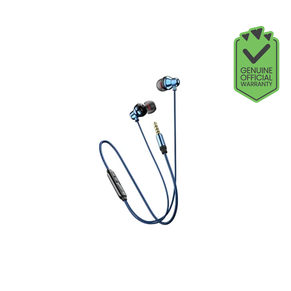 Recci-REP-L35-Blue-Earphone_1 Recci REP-L35 Blue Earphone - Image 1