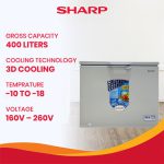 Sharp SCF-K250X-BK Deep Freezer - Image 3